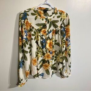 RW&CO blouse vibrant floral women’s small